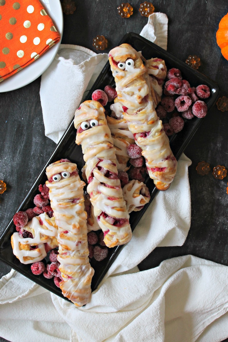 Fun Halloween breakfast ideas for kids: Danish Mummies at The Kitchen Prep Fun Halloween breakfast ideas for kids: Danish Mummies at The Kitchen Prep