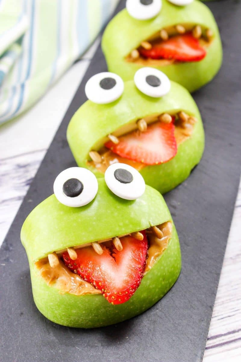 Monster Apple bites at Crayons and Cravings