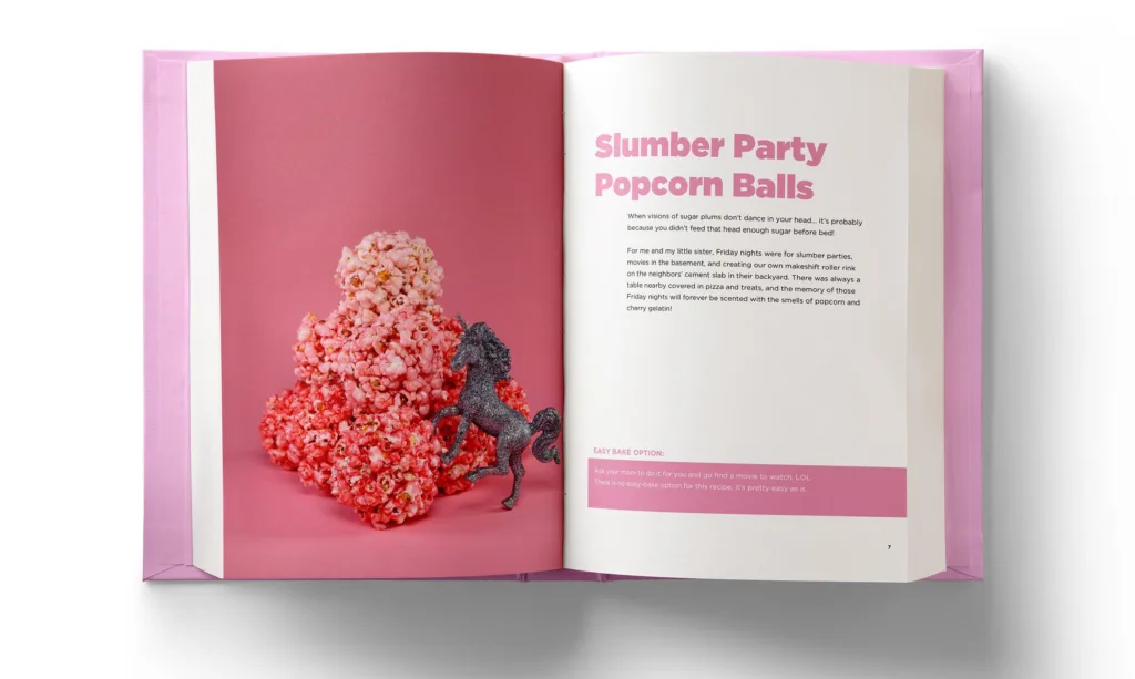 Slumber Party Popcorn Balls from the Easy To Bake Unicorn Cookbook