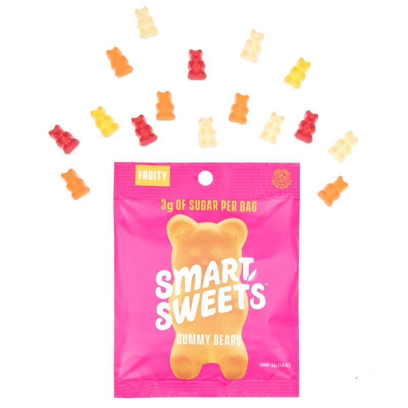 Smart Sweet gummy bears have only 3g sugar per bag and are free of common allergens