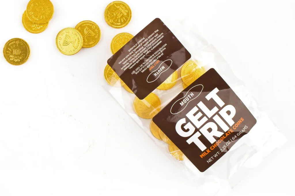 Hanukkah Hostess Food Gifts: Gelt Trip Chocolates at Mouth
