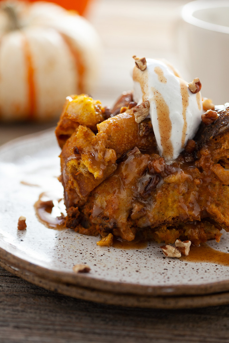 Pumpkin Pie Bread Pudding at Kara Lydon