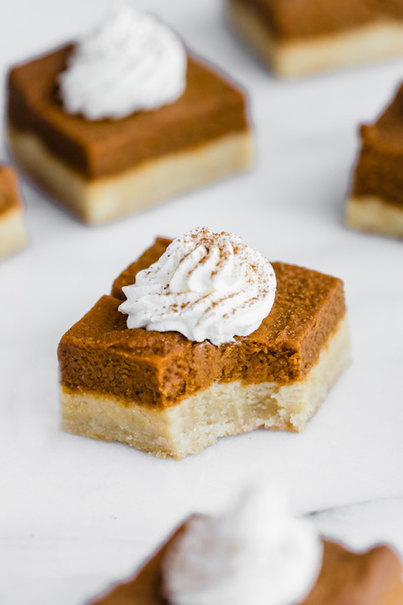Pumpkin Pie Bars at How Sweet Eats