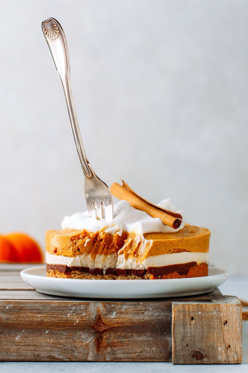 Spiced Pumpkin Cheesecake at Full of Plants