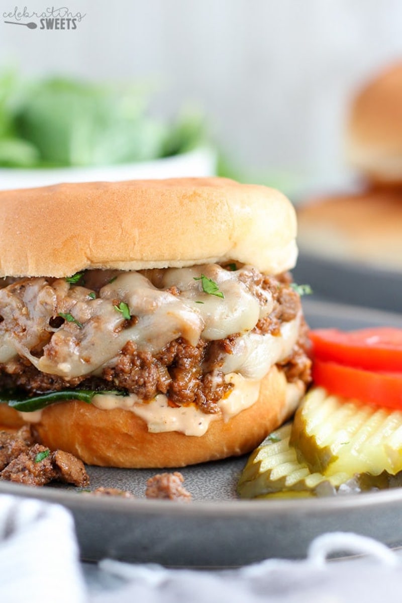 Weekly meal plan: Cheeseburger Sloppy Joes at Celebrating Sweets