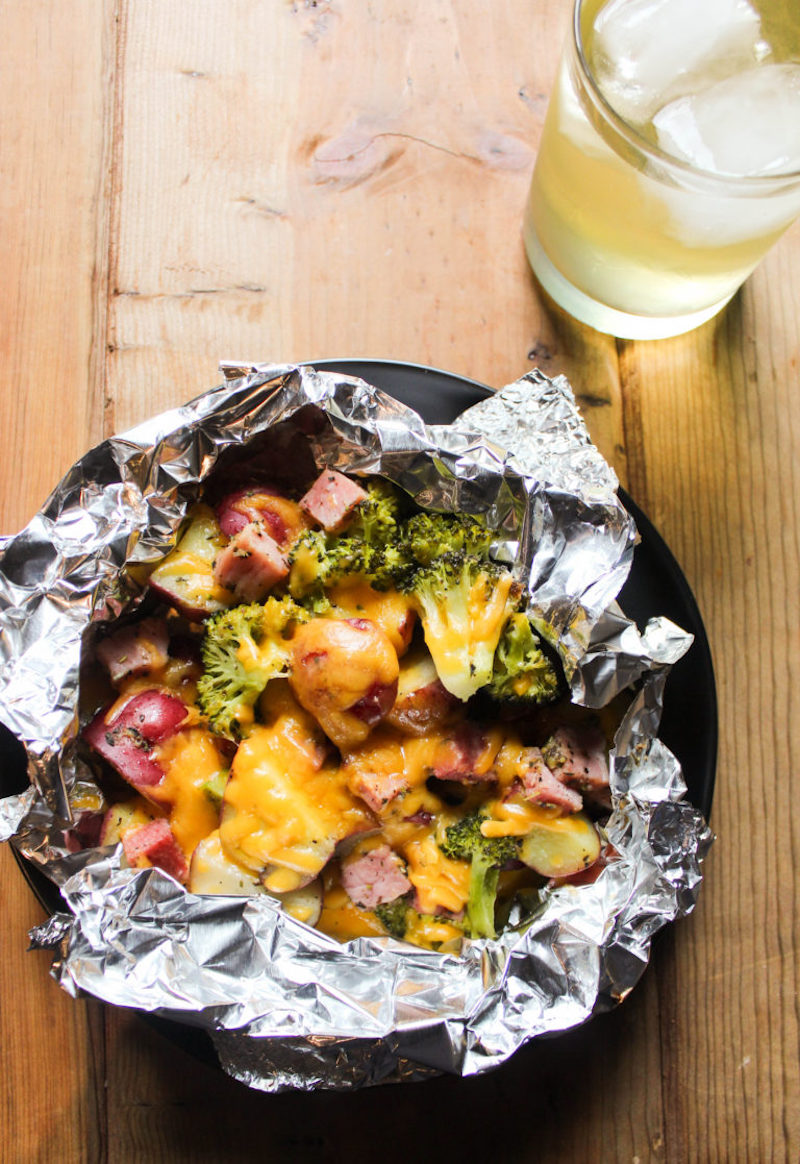 Weekly meal plan: Ham & Broccoli foil packs at Megan vs. Kitchen