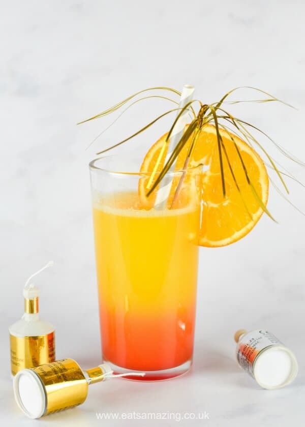 New Year's Eve mocktails for kids: New Year sunrise mocktail | Eats Amazing