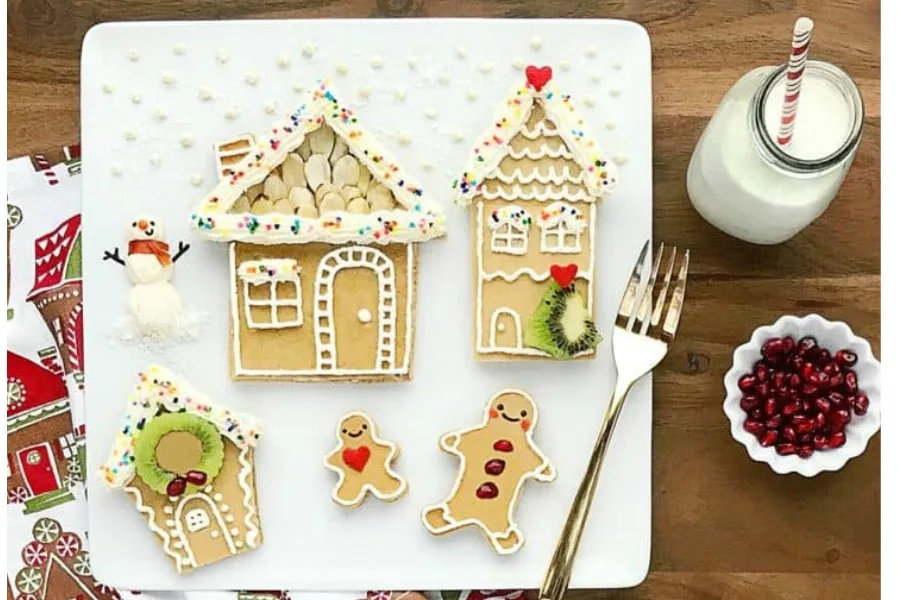 Easy and delicious gingerbread house pancakes | Hello, Wonderful