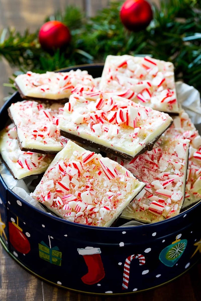 Creative Christmas bark recipes: Peppermint bark at Dinner at the Zoo
