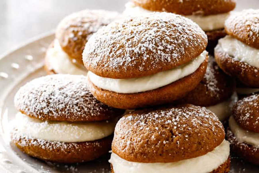 Holiday Bake Sale: Gingerbread Whoopie Pies from Carlsbad Cravings