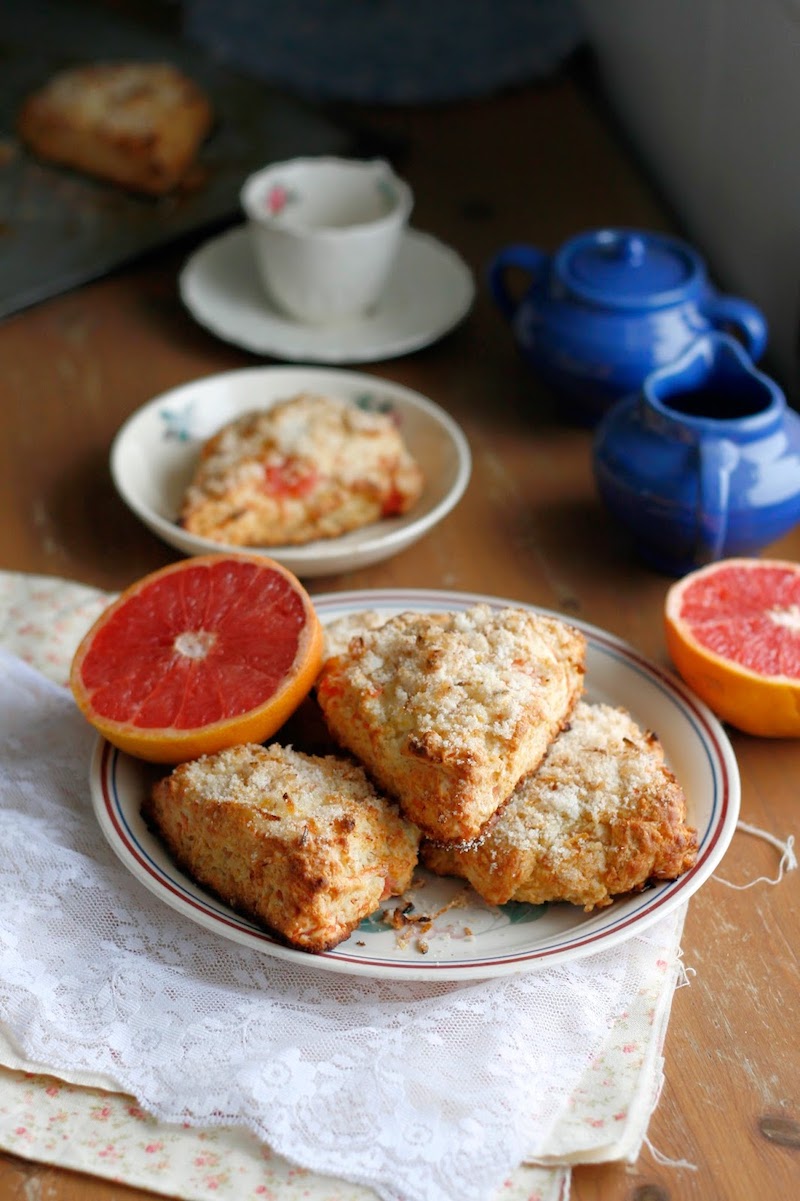 Grapefruit recipes: Grapefruit Honey Scones at Indigo Scones
