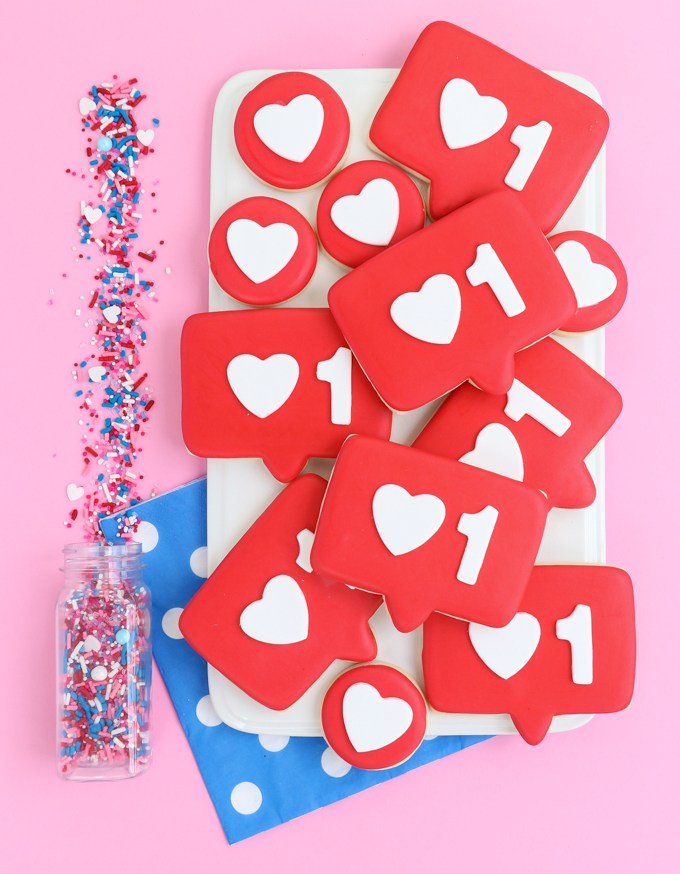 Cool Valentine's cookies for teens: Like bubble cookies from The Sprinkle factory