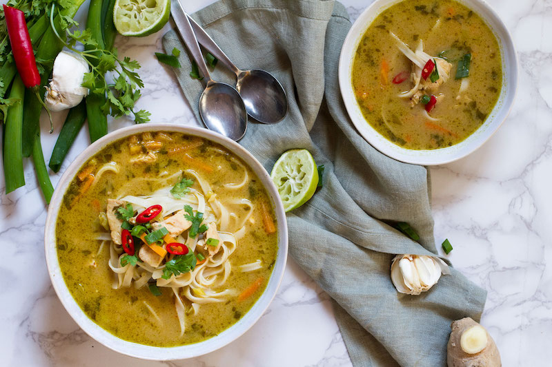 Weekly meal plan: Skinny Thai Chicken Noodle Soup at Ginger with Spice Weekly meal plan: Skinny Thai Chicken Noodle Soup at Ginger with Spice