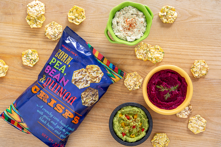 Best Trader Joe's low-sugar snacks: Corn, Pea, Bean & Quinoa 