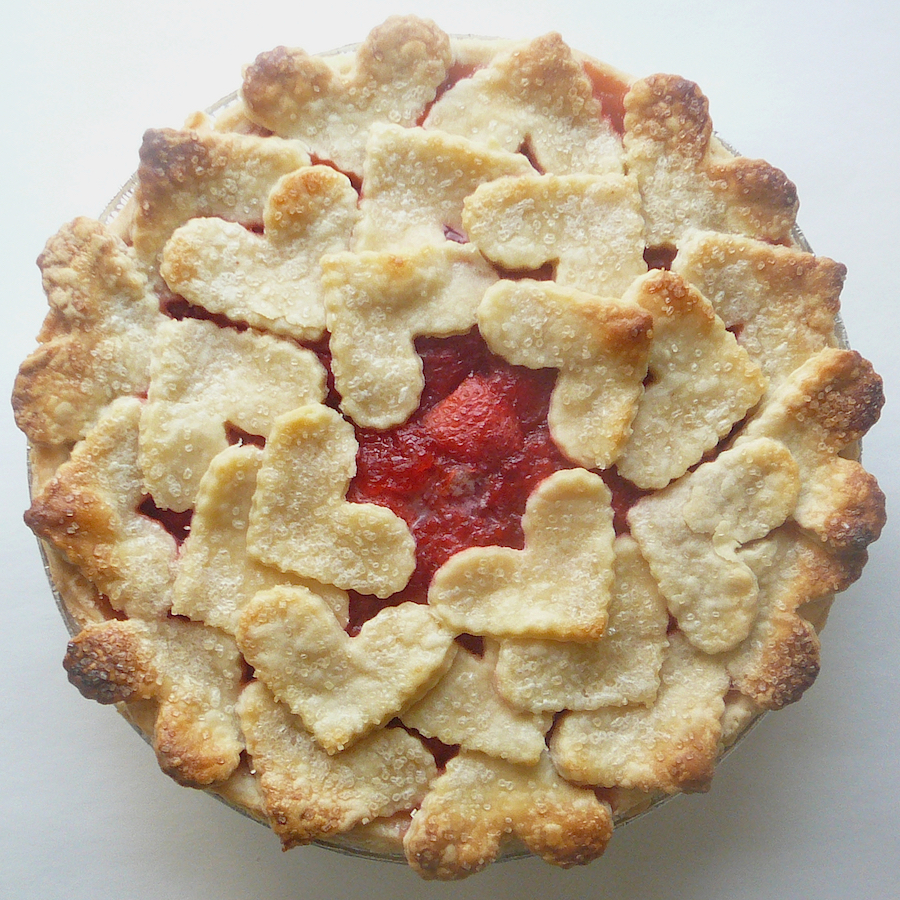 Romantic designer heart crust pies for Valentine's Day from Cutie Pies NYC Romantic designer heart crust pies for Valentine's Day from Cutie Pies NYC