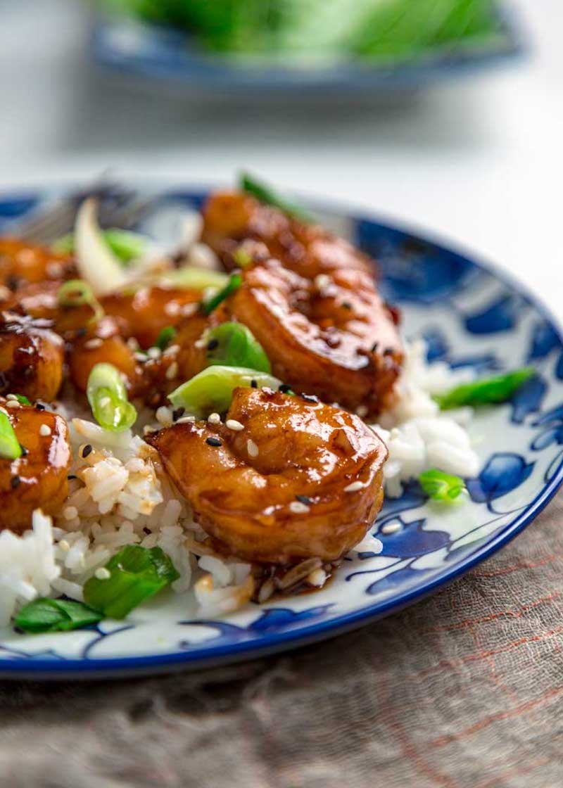 Weekly meal plan: Honey Garlic Shrimp at Kevin is Cooking