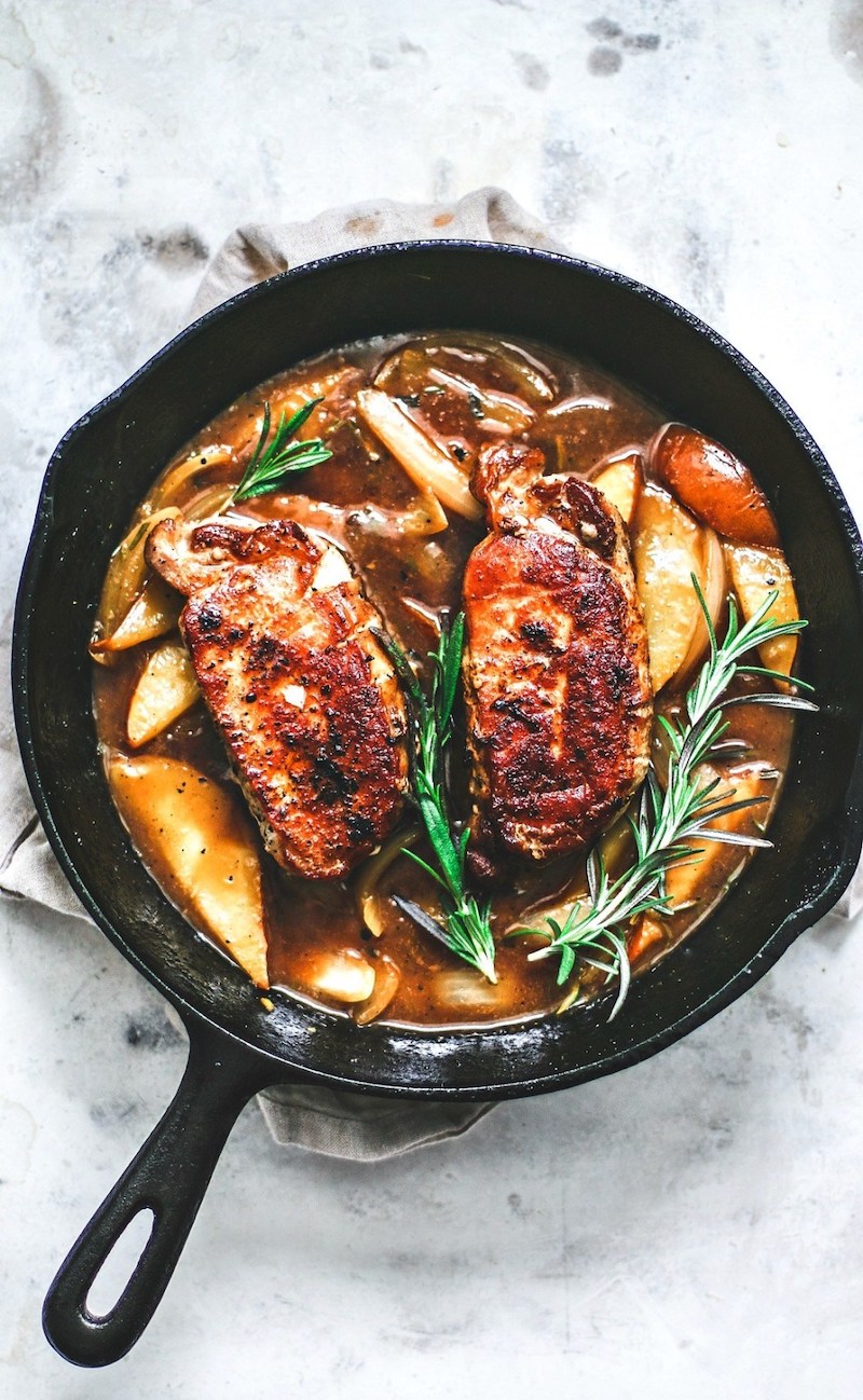 Weekly meal plan: Pear and Ginger Pork Chops at Killing Thyme