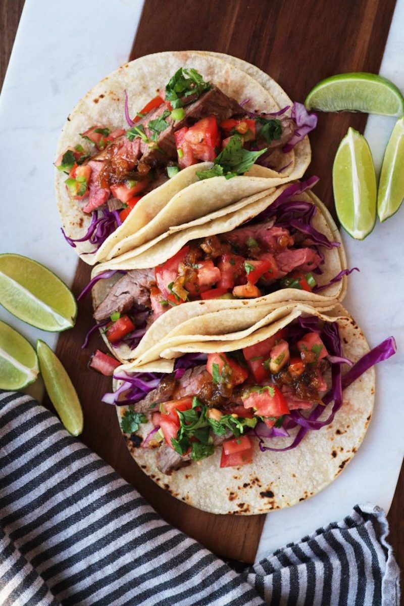 Weekly meal plan: Steak Tacos at Proportional Plate