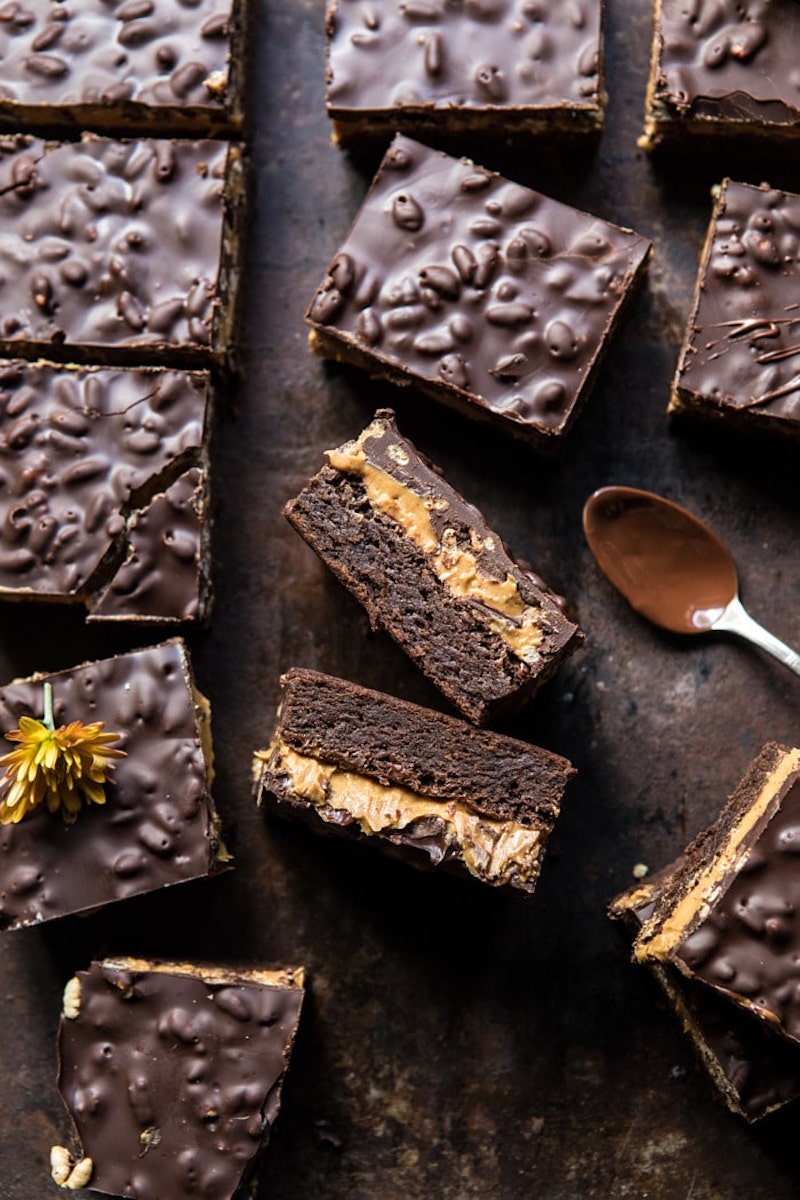 Weekly meal plan: Triple Peanut Butter Brownies at Halfbaked Harvest