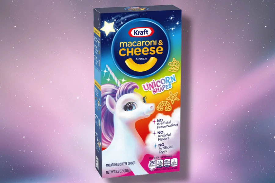New Kraft unicorn shaped mac n cheese! | See more at coolmomeats.com