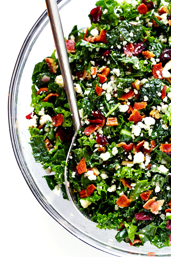 Make-ahead Easter brunch recipes: Kale salad with bacon and blue cheese | Gimme Some Oven