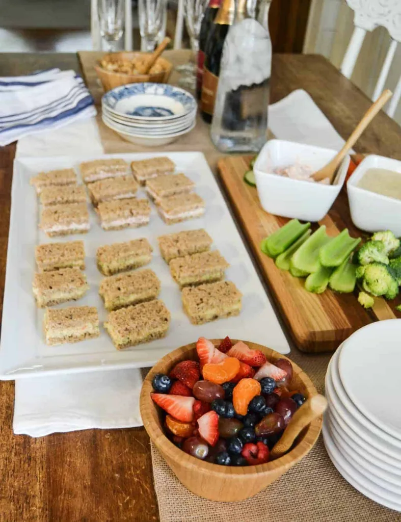 Cool Mom Eats Egg Free Brunch Ideas: Smoked Salmon Dill Spread Tea Sandwich from My Creative Days
