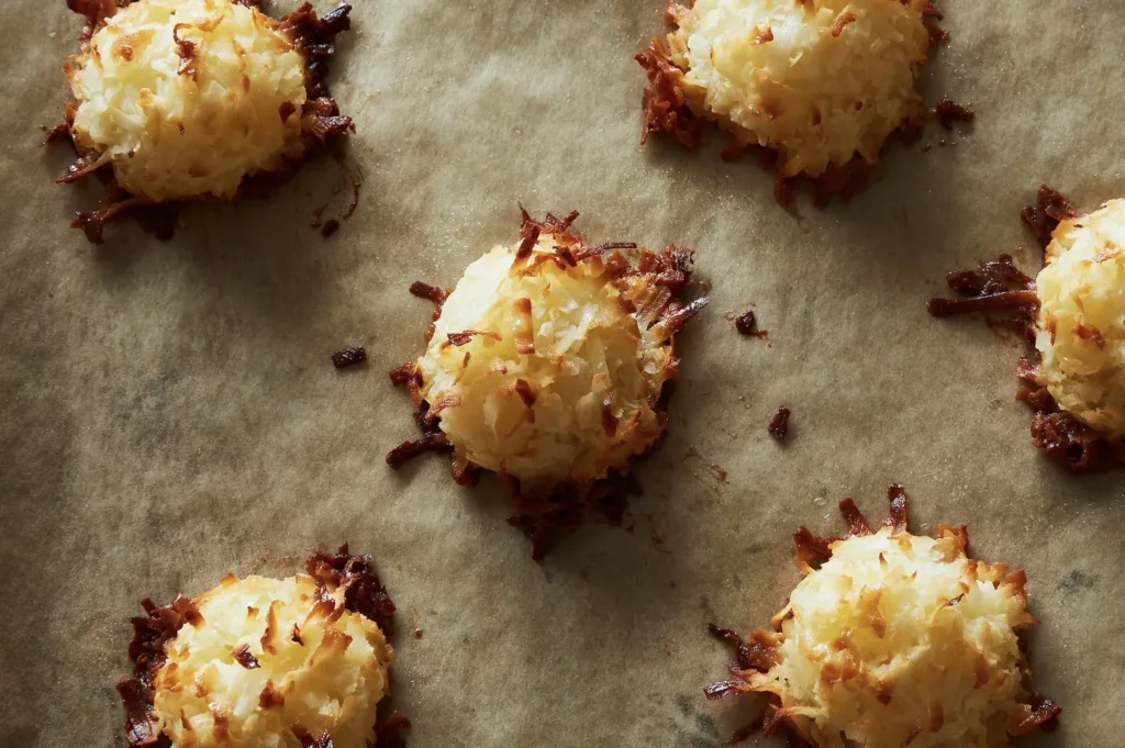 Macaroon variations for Passover: Coconut custard macaroons by Danielle Kartes on Food 52 Macaroon variations for Passover: Coconut custard macaroons by Danielle Kartes on Food 52