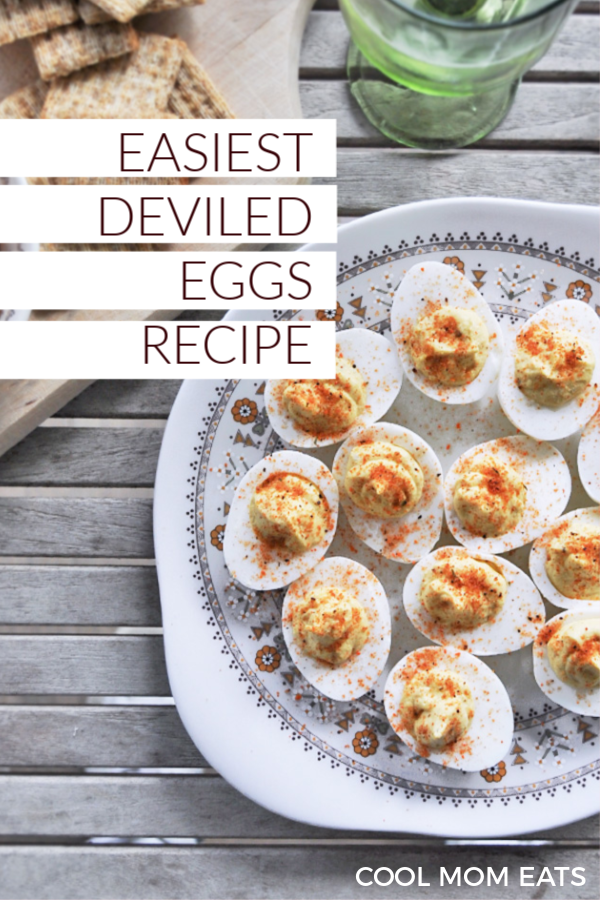 Easy Deviled Eggs recipe that's totally foolproof and delicious! | Anne Wolfe Postic for Cool Mom Eats