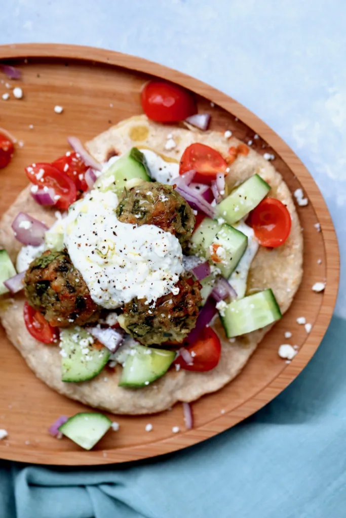 Variations on meatballs for dinner: Feta & Spinach Turkey Meatballs | Cait’s Plate 