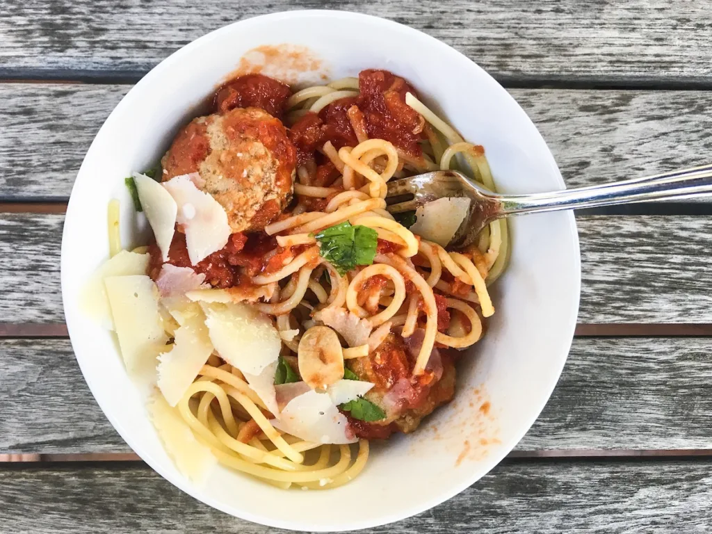 Variations on meatballs for dinner: Julia Turshen's Easy Turkey and Ricotta Meatballs | © Jane Sweeney Cool Mom Eats