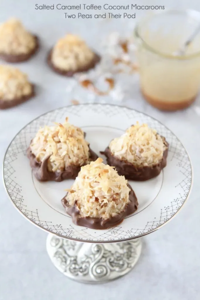 Macaroon variations for Passover: Salted caramel toffee macaroons from Two Peas and Their Pod Macaroon variations for Passover: Salted caramel toffee macaroons from Two Peas and Their Pod