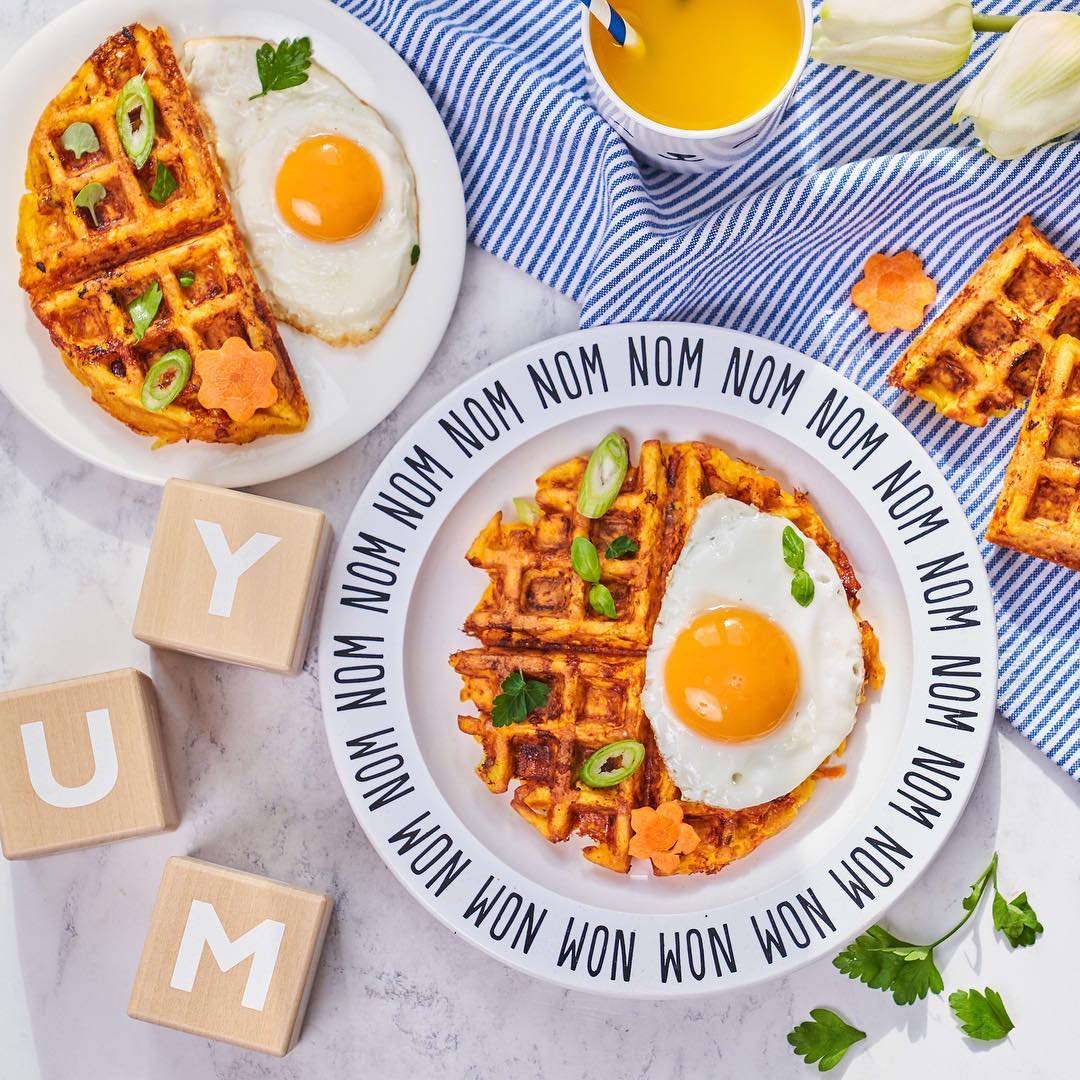 Weaning Waffles recipe for children 8mo + via Annabel Karmel