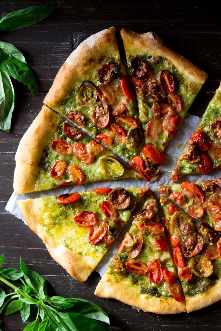 Weekly meal plan: Basil Pesto Pizza at Inside the Rustic Kitchen