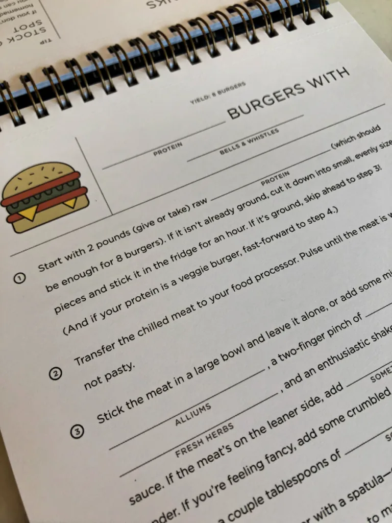 Cook in the Blank by Food 52: the new MadLibs style cookbook to inspire you at mealtime