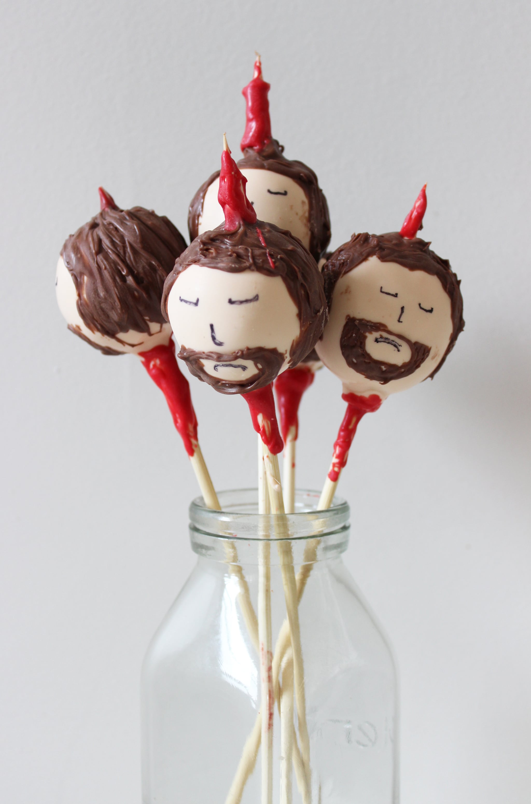 Game of Thrones Desserts: Ned Stark cake pops recipe from Pop Sugar | More at Cool Mom Eats