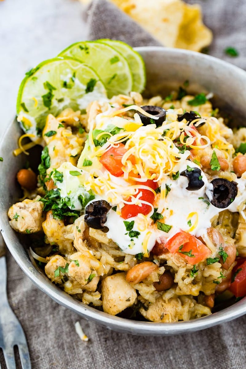 Weekly meal plan: Cilantro Lime Chicken Bowls at Oh Sweet Basil