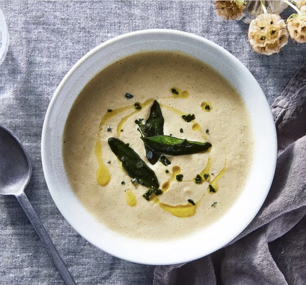 Cold soups for summer: Chilled caramelized onion and zucchini soup byy Judy Haubert for Food 52 | photo: Photo by Julia Gartland