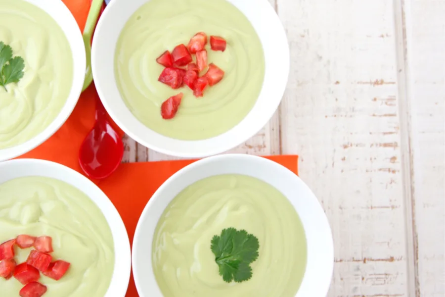 Our favorite cold soups for summer: Chilled avocado soup recipe from Weelicious is so easy!