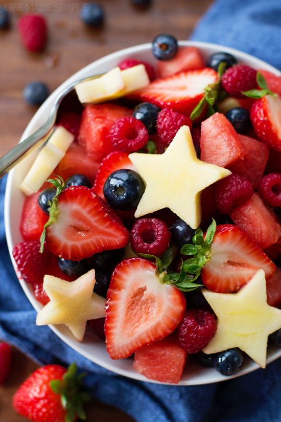 Fourth of July fruit desserts: Fruit Salad at Life Made Simple
