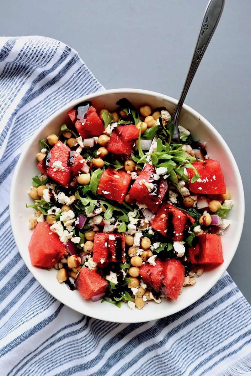 Weekly meal plan: Watermelon Farrow Bowls at Cait's Plate