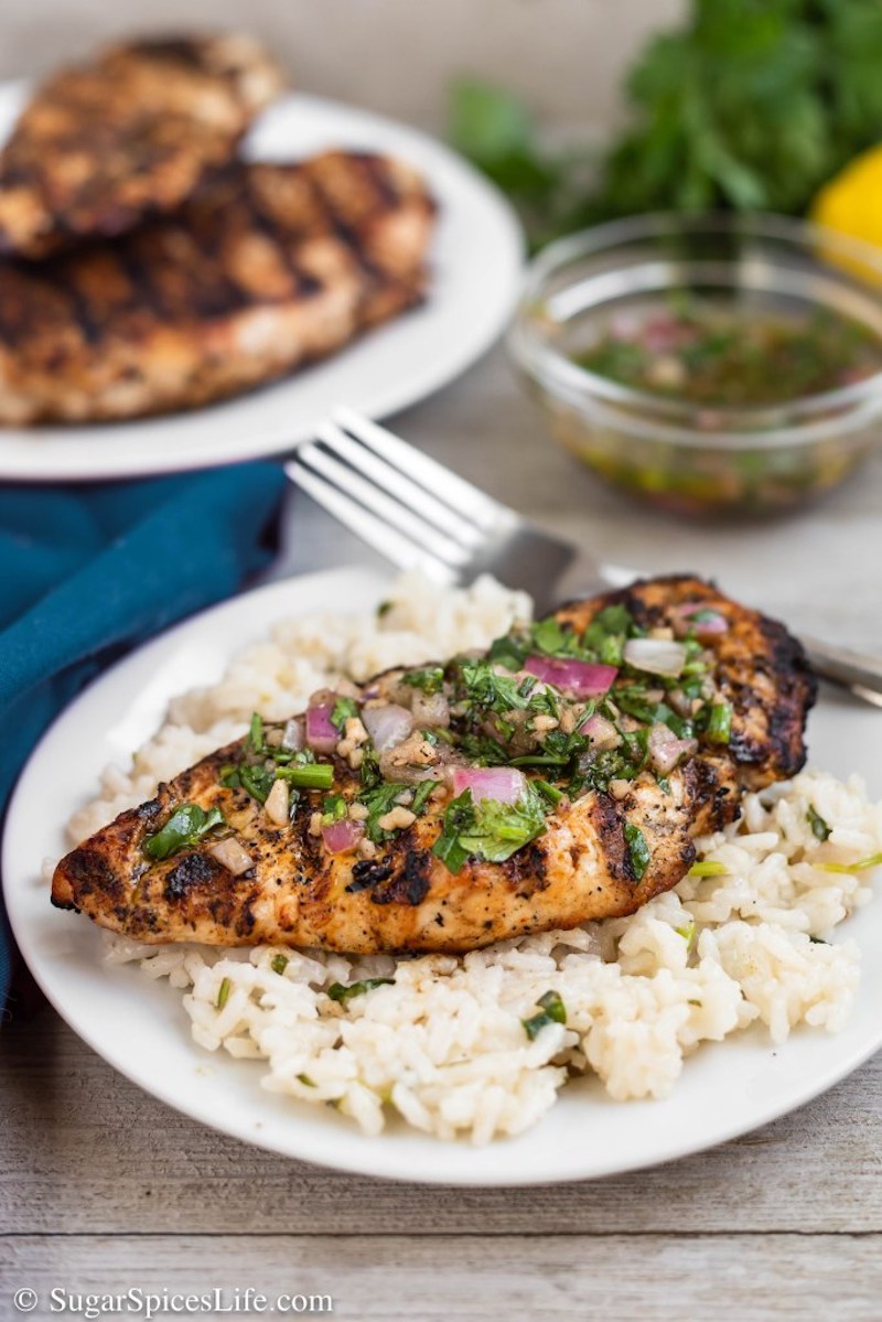 Weekly meal plan: Chimichurri Chicken at Sugar Spices Life