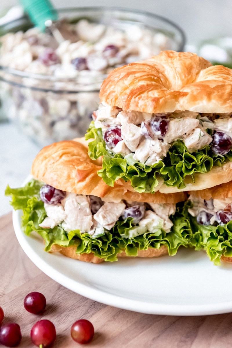 Weekly meal plan: Chicken Salad Croissants at House of Nash Eats
