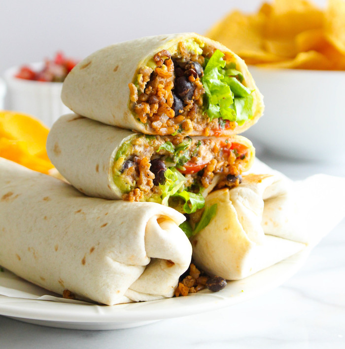 Weekly meal plan: Rice and Bean Burritos at Food by Jonister