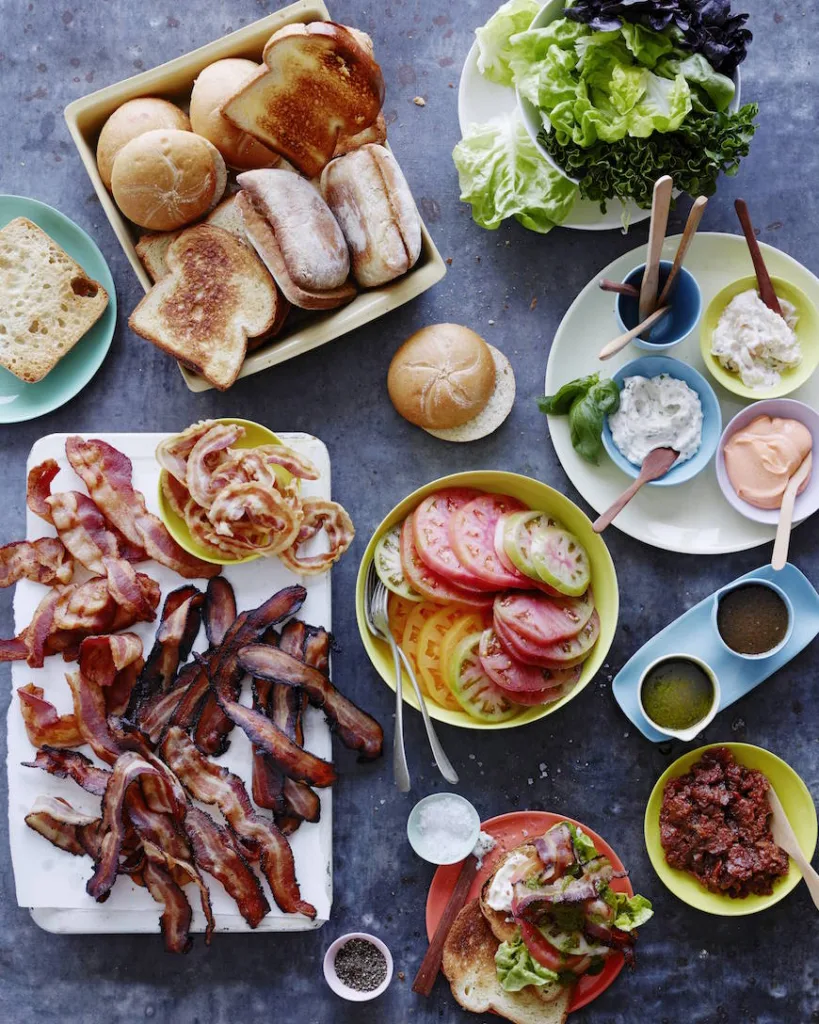 No-cook recipes using tomatoes and basil: BLT Bar | What's Gaby Cooking