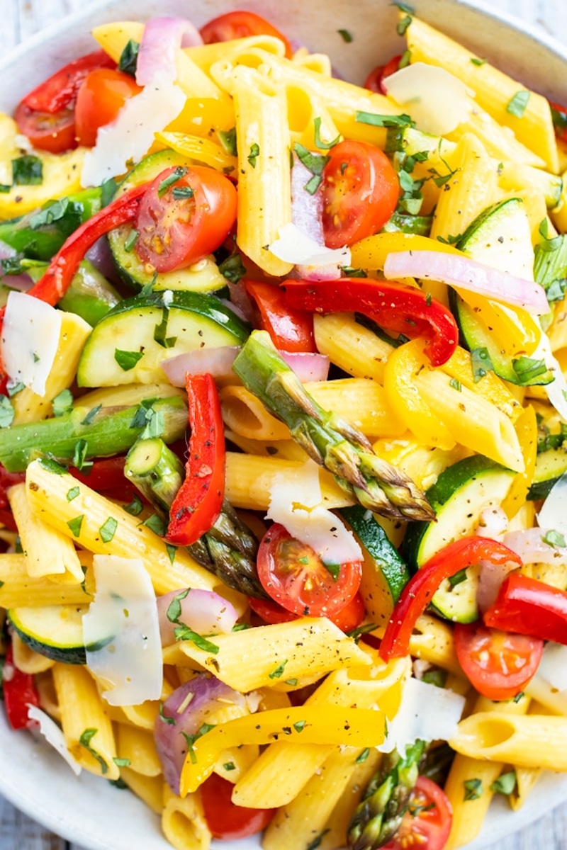 Weekly meal plan: Pasta Primavera at Evolving Table Weekly meal plan: Pasta Primavera at Evolving Table