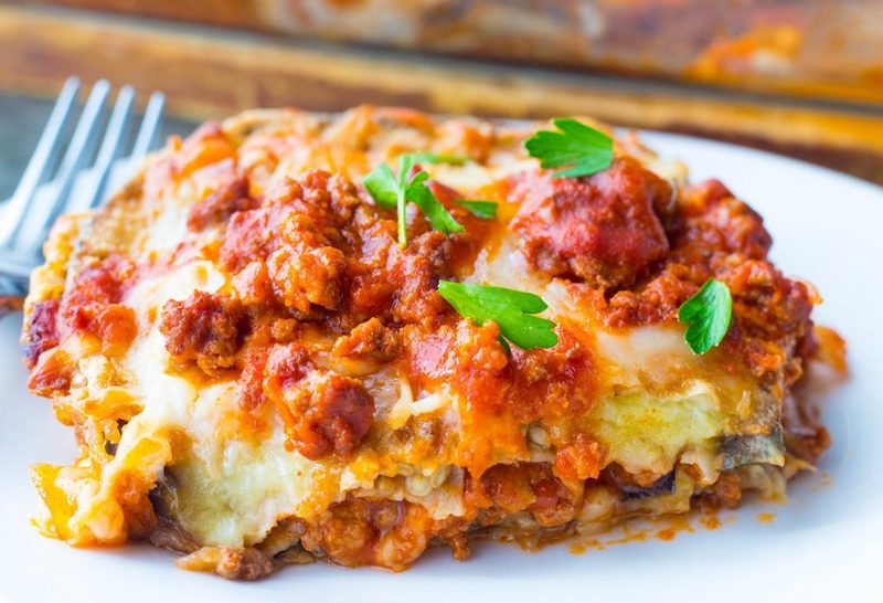 Weekly meal plan: Eggplant Parmigiana at No Plate Like Home