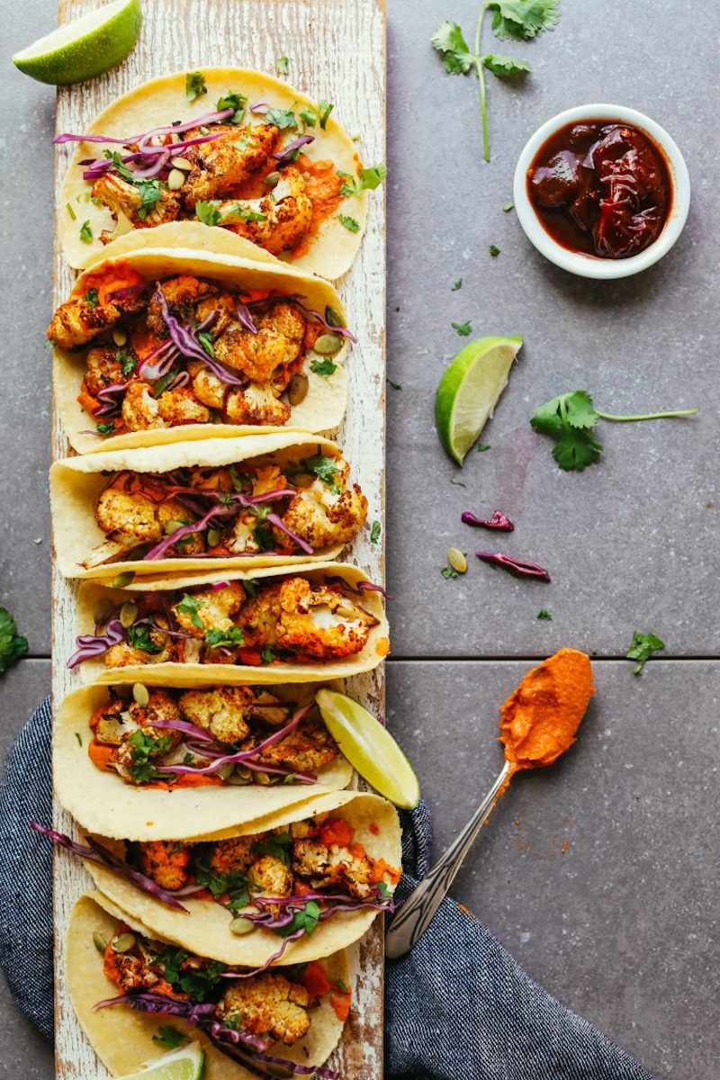 Weekly meal plan: Cauliflower Tacos at Minimalist Baker