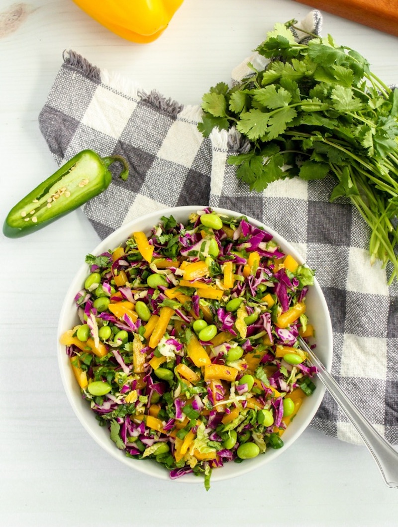 Weekly meal plan: Brussels Sprouts Slaw at Byte Sized Nutrition