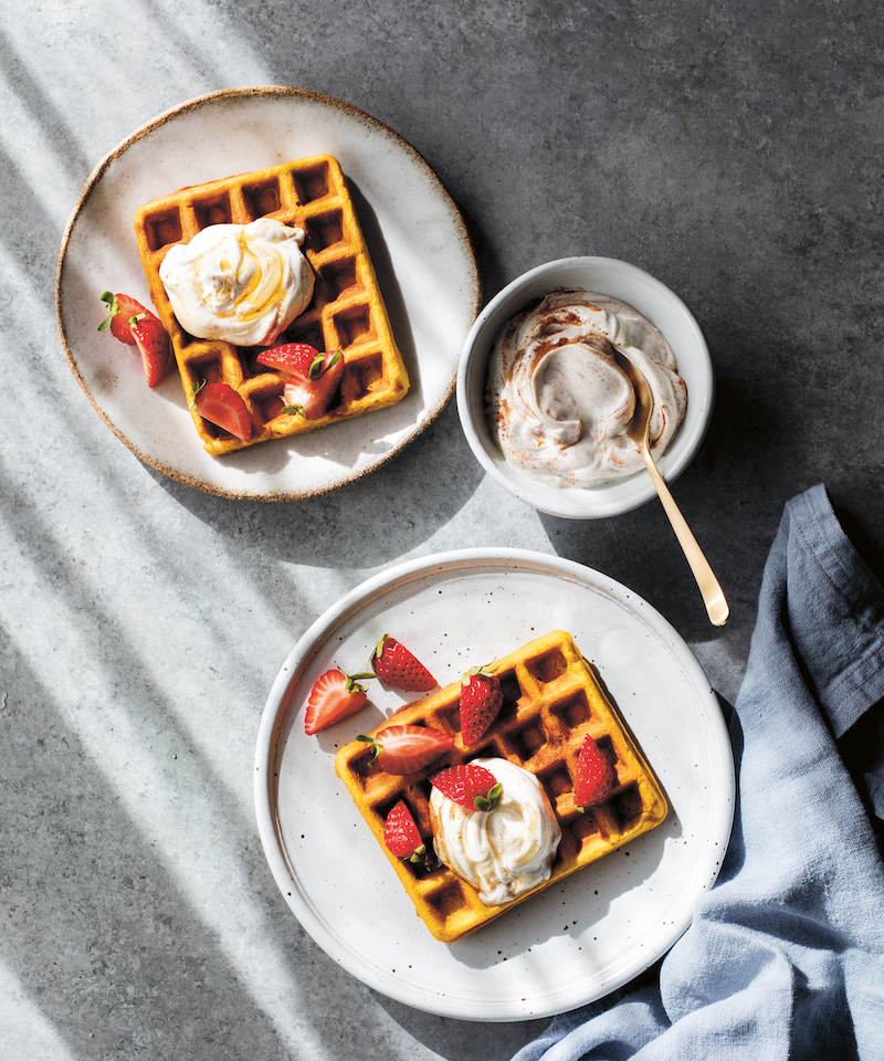Half the Sugar, All the Love: Pumpkin Spice Waffles recipe Half the Sugar, All the Love: Pumpkin Spice Waffles recipe