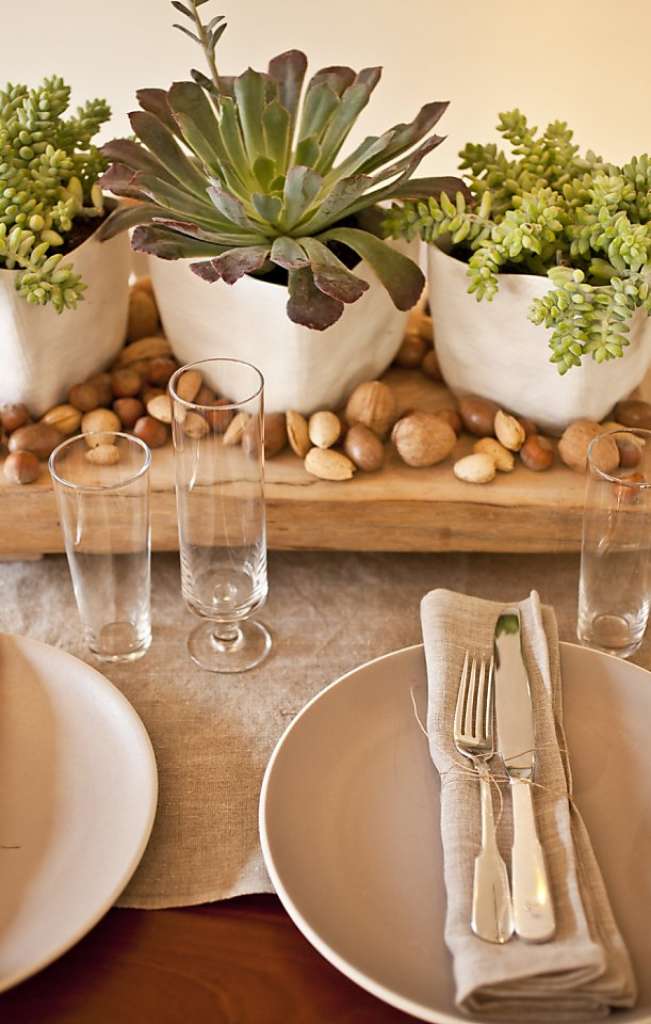 Eco-friendly table settings for Thanksgiving at SF Gate